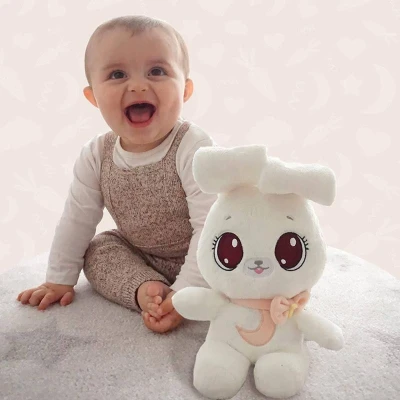 PLYŠ Zajíček Peekapets s funkcí sklopení uší 2 barvy (plyšová hračka)