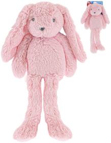 PLYŠ Zajíček růžový 30cm dlouhé nohy Mini Club (plyšová hračka)
