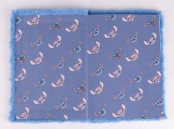 PLYŠ Zápisník Lilo Stitch modrý holčičí A5 90 listů čistý papír