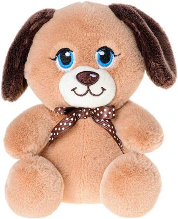 PLYŠ Zvířátko baby 15cm sedící s mašlí 3 druhy (plyšová hračka)