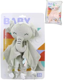 PLYŠ Zvířátko baby muchláček mazlicí dečka pro miminko 3 druhy PLYŠ Zvířátko baby muchláček mazlicí dečka pro miminko 3 druhy