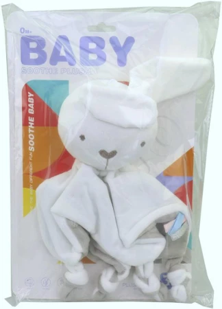 PLYŠ Zvířátko baby muchláček mazlicí dečka pro miminko 3 druhy