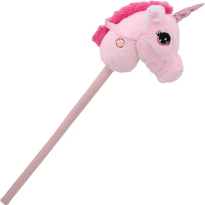 PLYŠ Zvieratko na paličke Hobby Horse kôň / jednorožec na batérie Zvuk 2 druhy