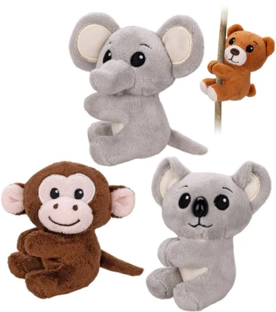 PLYŠ Zvířátko safari 8cm s klipem na šňůrce 4 druhy (plyšová hračka) PLYŠ Zvířátko safari 8cm s klipem na šňůrce 4 druhy (plyšová hračka)