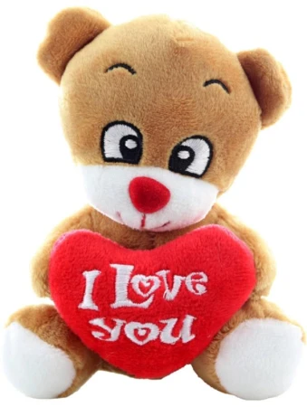 PLYŠ Zvířátko se srdíčkem I Love You 4 druhy (plyšová hračka)