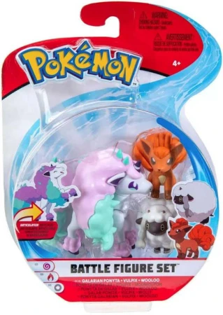 Pokémon Battle figurka set 3ks na kartě různé druhy plast