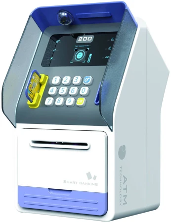 Pokladnička bankomat s rozpoznáním obličeje Face ID na baterie 2 barvy