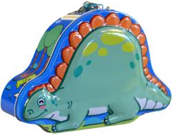 Pokladnička dinosaurus dětská kasička se zámkem a klíčky 3 druhy kov