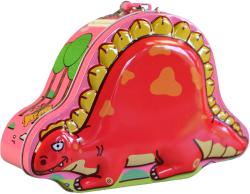 Pokladnička dinosaurus dětská kasička se zámkem a klíčky 3 druhy kov