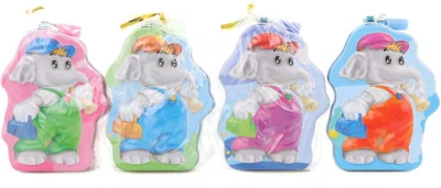 Pokladnička sloneček 11cm dětská plechová kasička na zámek 4 barvy