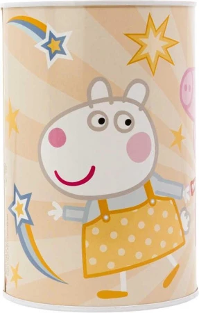 Pokladnička válec prasátko Peppa Pig 15cm dětská kasička plechová