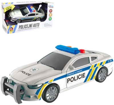 Policejní auto český design na setrvačník s hlášením na baterie Světlo Zvuk CZ Policejní auto český design na setrvačník s hlášením na baterie Světlo Zvuk CZ