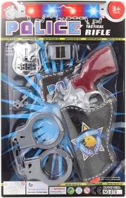 Policejní dětská sada pistole s pouzdrem s pouty a doplňky