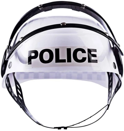 Policejní herní zásahový set helma s pouty a pendrekem plast