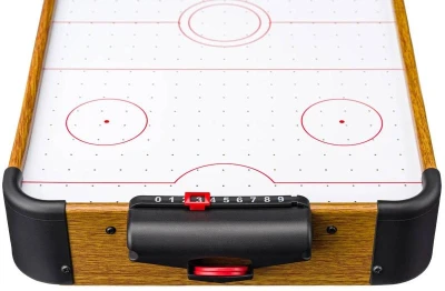 POPULAR DŘEVO Hra hokej stolní Air Hockey (společenská hra)