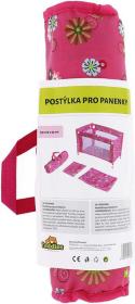 Postýlka pro panenku miminko 53x32x32cm v tašce konstrukce plastová + kov