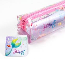 Pouzdro na pera / kosmetiku Mermaid průhledný penál Mořská panna