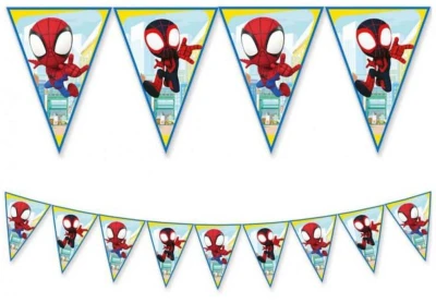 PROCOS Girlanda vlajočková Spidey ozdobný záves dekorácia na párty PROCOS Girlanda vlajočková Spidey ozdobný záves dekorácia na párty