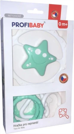 Profibaby Baby chrastítko hvězdička s tvary pro miminko v krabici Profibaby Baby chrastítko hvězdička s tvary pro miminko v krabici