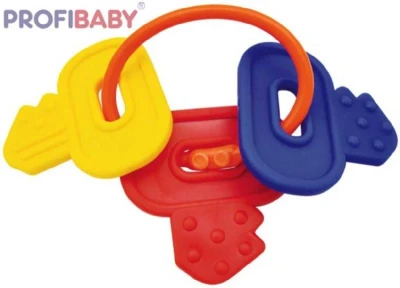 Profibaby Baby přívěšek plastové klíče kousátko Profibaby Baby přívěšek plastové klíče kousátko