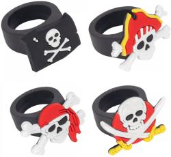 Prstýnek dětský pirátský černý 3cm univerzální velikost 4 druhy