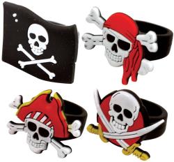 Prstýnek dětský pirátský černý 3cm univerzální velikost 4 druhy