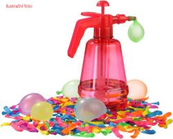 Pumpa plnič na vodní balonky set tlakovací láhev + vodní bomby neonové 250ks 3 barvy