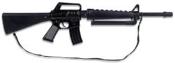 Puška policejní útočná 72cm černý samopal kovový M-118 v krabici