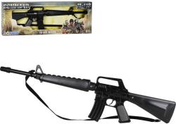 Puška policejní útočná 72cm černý samopal kovový M-118 v krabici Puška policejní útočná 72cm černý samopal kovový M-118 v krabici