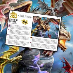 PUZZLE 3D Draci 31x23cm 100 dílků skládačka v krabici