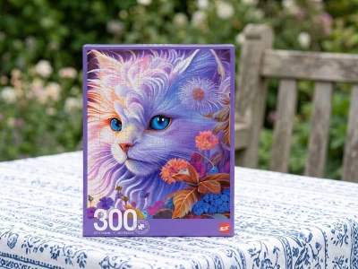 PUZZLE Kočka 25x38cm 300 dílků art skládačka v krabici