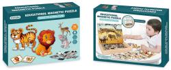 Puzzle magnetické na desce Safari skládačka s předlohami v krabici