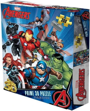 PUZZLE Prime 3D Avengers 31x46cm 300 dílků holografické PUZZLE Prime 3D Avengers 31x46cm 300 dílků holografické