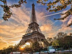 PUZZLE Prime 3D Eiffelova věž Paříž 61x46cm 500 dílků holografické