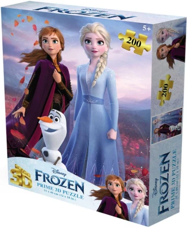 PUZZLE Prime 3D Ledové Království 31x46cm 200 dílků holografické PUZZLE Prime 3D Ledové Království 31x46cm 200 dílků holografické