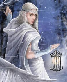 PUZZLE Prime 3D Sněhová královna 31x23cm 100 dílků holografické