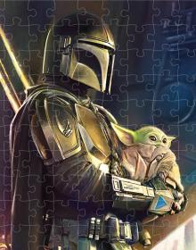 PUZZLE Prime 3D Star Wars Mandalorian 31x46cm 150 dílků holografické