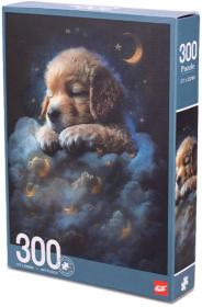 Puzzle spící štěňátko 25x38cm 300 dílků skládačka v krabici