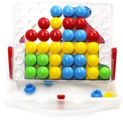 Quercetti FantaColor Junior baby mozaika velké kloboučky se stojánkem cestovní