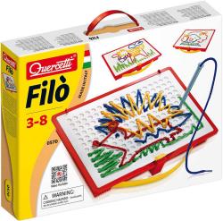Quercetti Filo kreativní vyšívací sada kufřík s bavlnkami a předlohami