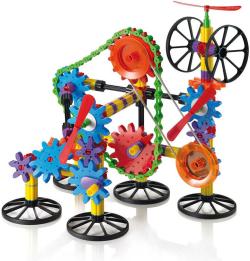 Quercetti Georello Gear Tech stavebnice převodová 266 dílků v krabici plast