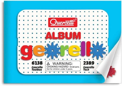 Quercetti Georello Gear Tech stavebnice převodová 266 dílků v krabici plast
