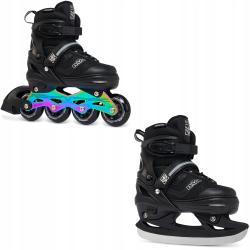 Raven Drill Black/Neo Chrome 2v1 dětské brusle