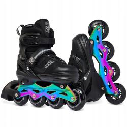 Raven Drill Black/Neo Chrome 2v1 dětské brusle