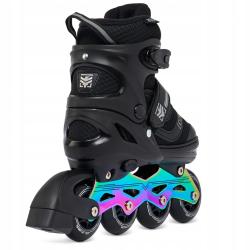 Raven Drill Black/Neo Chrome 2v1 dětské brusle