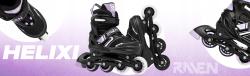 Raven Helixi Black/Violet 4v1 dětské kolečkové brusle - Led kolečka