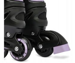 Raven Helixi Black/Violet 4v1 dětské kolečkové brusle - Led kolečka