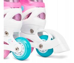 Raven Loret Glitter White/Mint/Pink 3v1 dětské brusle - Led kolečka