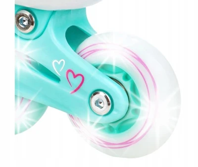 Raven Loret White 3v1 dětské inline brusle - svítící kola LED