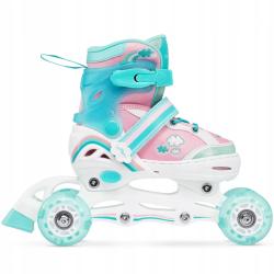 Raven Zoya Mint 4v1 dětské brusle - LED kolečka